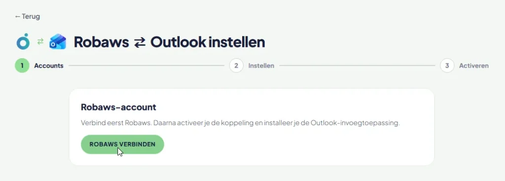 Stap 6: Verbind Robaws